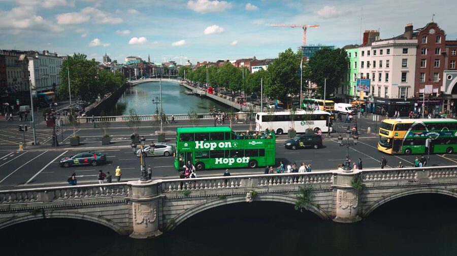 Dublin: Cruise Excursion Hop-On Hop-Off Tour & Rail Ticket - How the hop-on hop-off route works