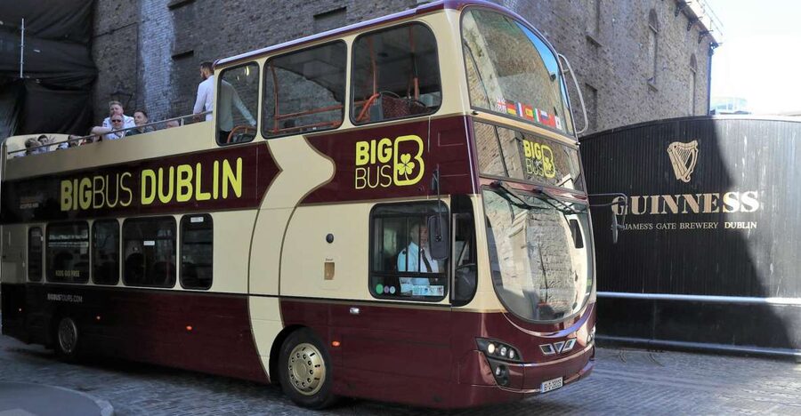 Dublin: Guinness Storehouse Ticket & Hop-on Hop-off Bus Tour - Riding the Big Bus route from O’Connell Street