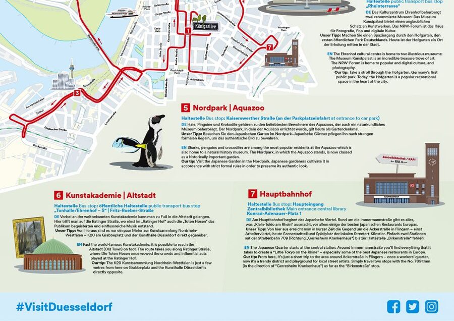 Düsseldorf: 24-Hour Hop-On Hop-Off Ticket - The best strategy: ride once, then choose your stops