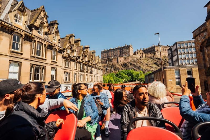Edinburgh: Big Bus Hop-On, Hop-Off Tour by Open-Top Bus - The audio commentary adds context, with one limitation