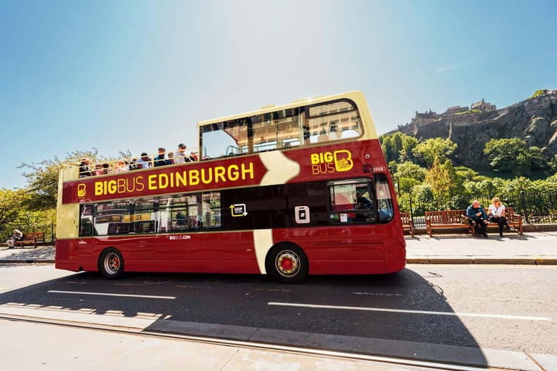 Edinburgh: Big Bus Hop-On, Hop-Off Tour by Open-Top Bus - The City Route links the castle to Holyroodhouse
