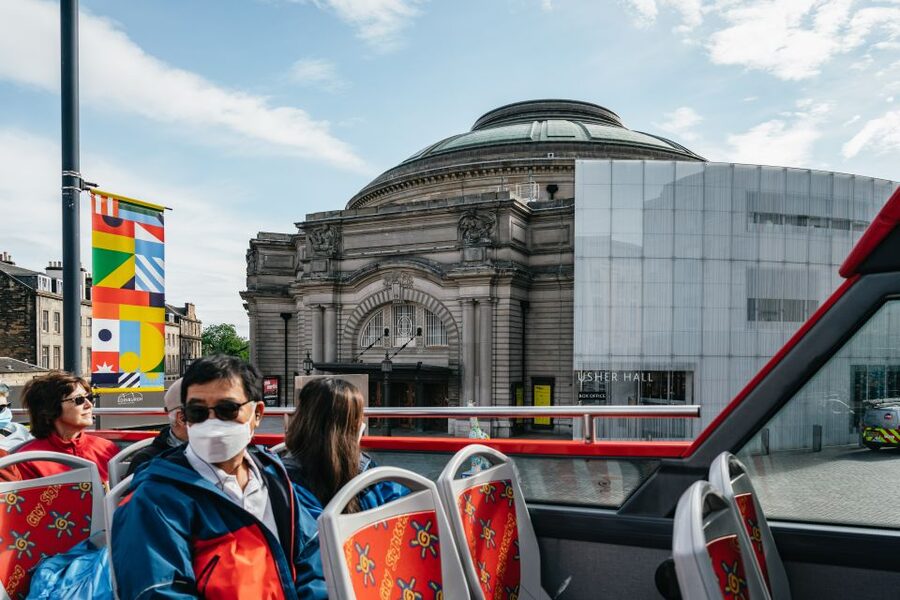 Edinburgh: City Sightseeing Hop-On Hop-Off Bus Tour - Lothian Road and the western approach