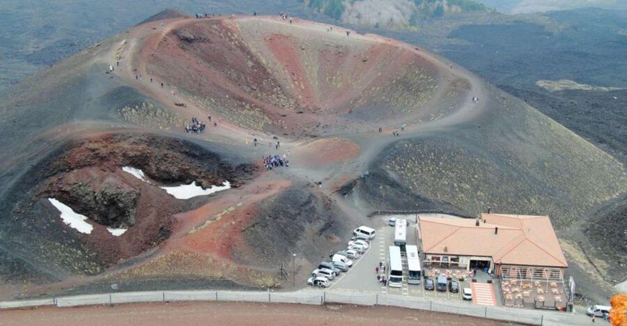 Etna Tour by Panoramic Bus - Nicolosi gets two quick ten-minute stops