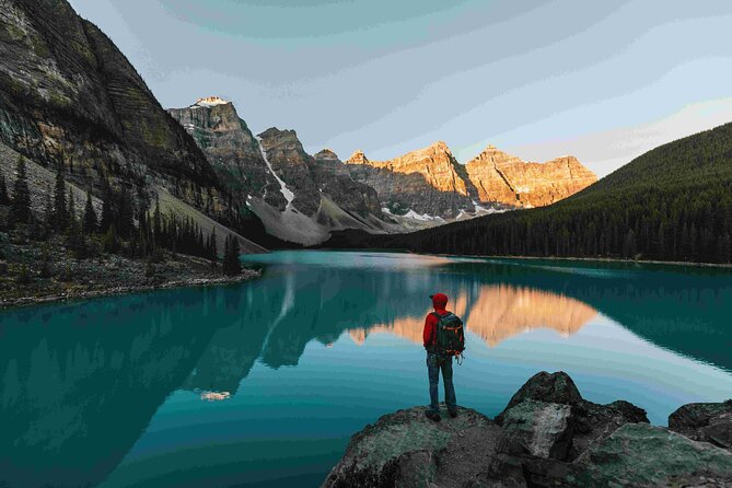 Explore Moraine and Louise Roundtrip from Banff Shared Bus Tour - Two Rocky Mountain icons in one short outing