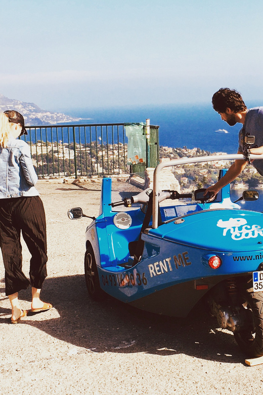 French Riviera Guided Tour by Exclusive Open Top Car - Mont Alban and the first coastal views