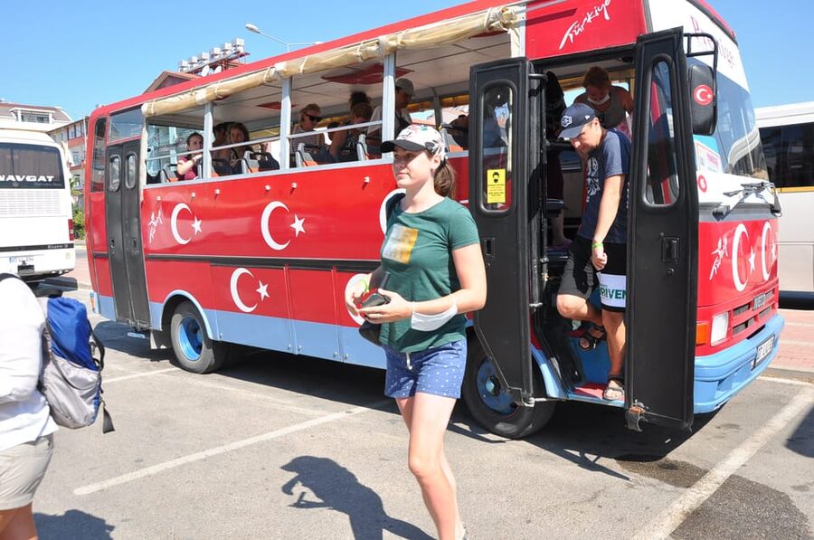 From City of Side: Cabrio Bus Safari & Boat Tour with Lunch - The Animal Park Problem