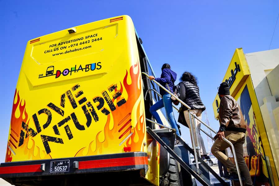 From Doha: Exclusive Monster Bus Safari Experience - Forty-Five Minutes Over Towering Dunes