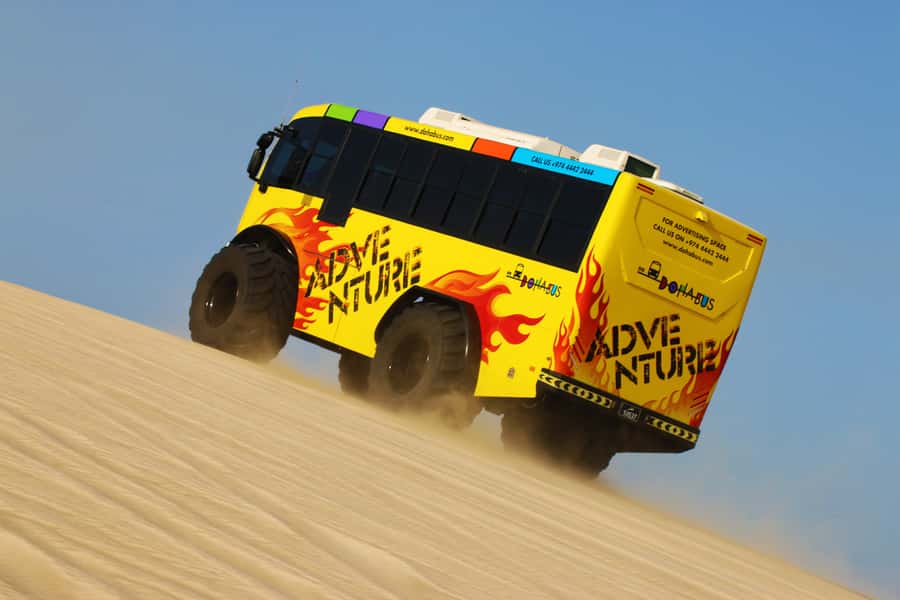 From Doha: Exclusive Monster Bus Safari Experience - From Doha To The Sealine Desert