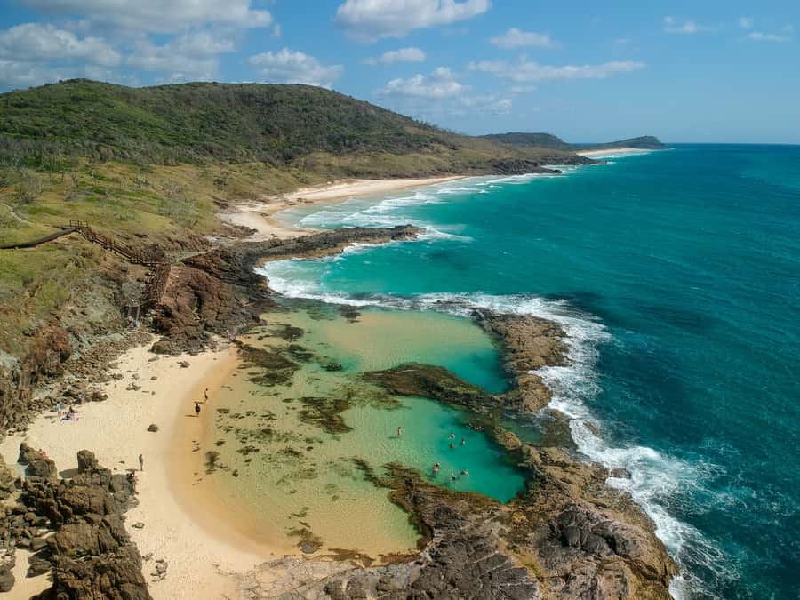 From Hervey Bay: K'gari Getaway Three-day 4WD Coach Tour - Two coasts, two different moods