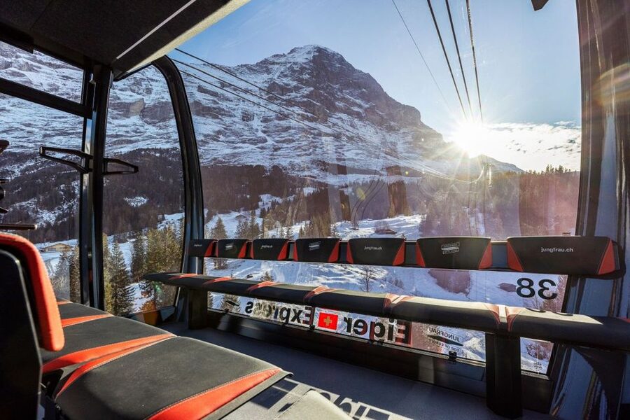 From Interlaken: Guided Tour to Jungfraujoch - Top of Europe - The gondola to Eigergletscher