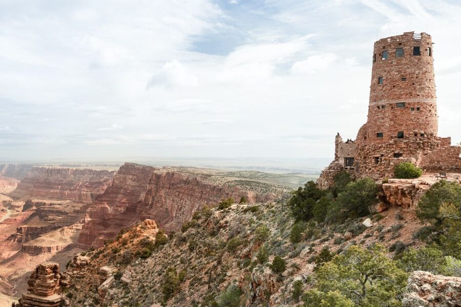 From Las Vegas: Grand Canyon National Park Day Tour by Bus - Mather Point gives you the first big canyon view