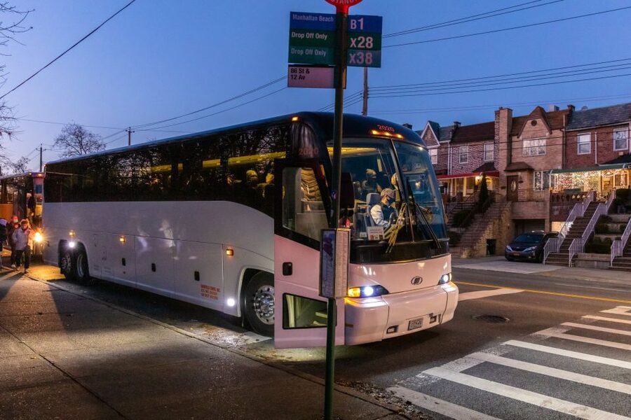 From Manhattan: 4-Hour Dyker Heights Holiday Lights Bus Tour - The DUMBO and Brooklyn Bridge Park stop