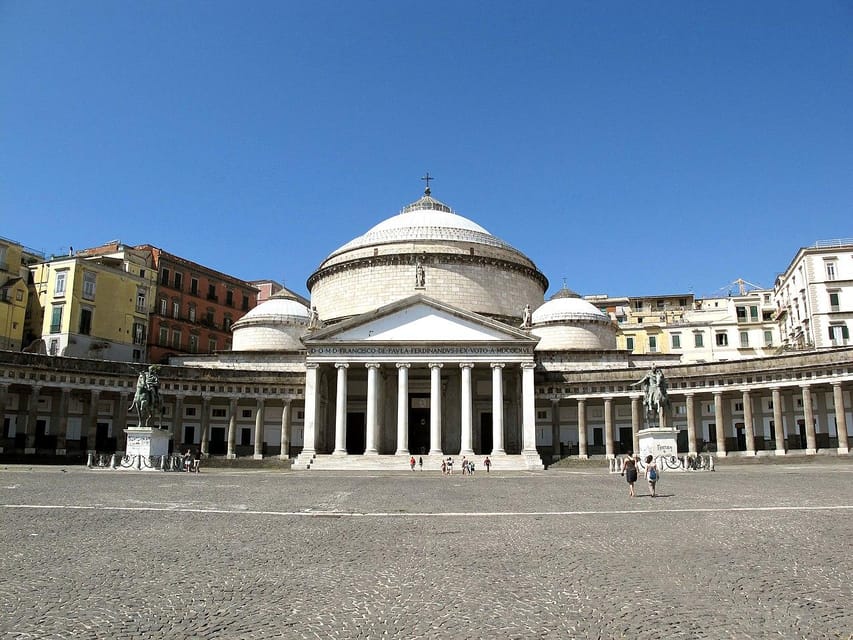 From Naples: bus city tour small group - Piazza del Plebiscito sets the tone