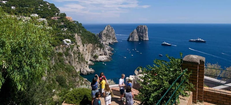 From Naples: Complete Capri Guided Boat and Bus Tour - Capri town and the Piazzetta