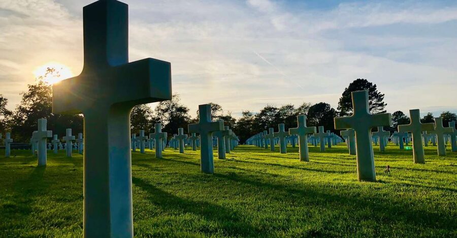 From Paris: Normandy Landing Beaches D-Day Tour by Minibus - The Normandy American Cemetery at Colleville-sur-Mer