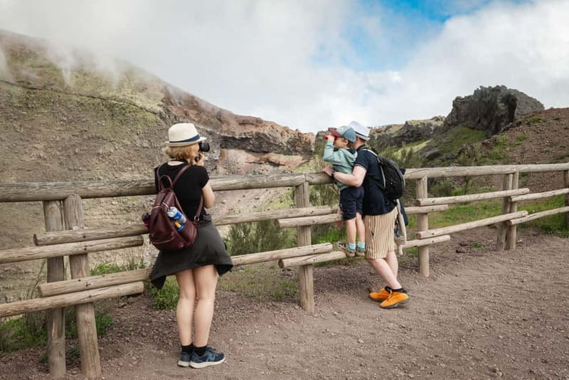 From Pompeii: Mount Vesuvius with bus, ticket and audioguide - 110 minutes at Mount Vesuvius