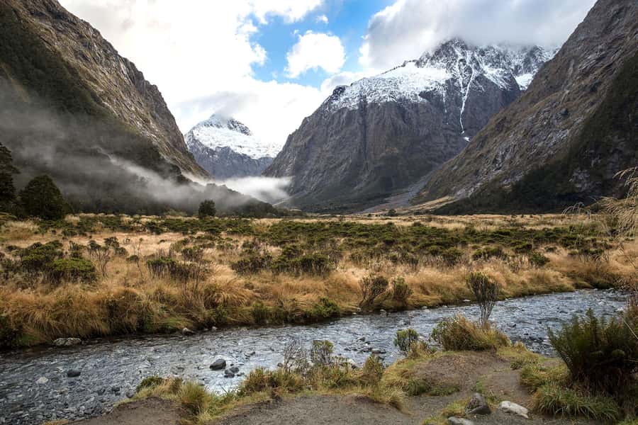 From Queenstown Milford Sound Cruise & Glass-Roof Coach Tour - Queenstown to Te Anau, the long scenic opening
