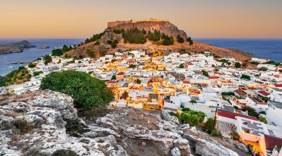 From Rhodes City: Evening Bus Trip To Lindos - The 10-minute viewpoint stop