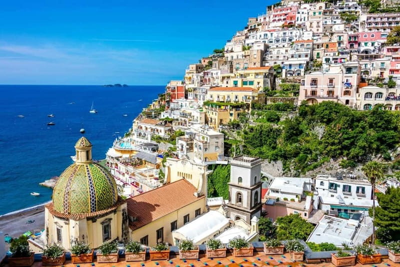 From Sorrento: Amalfi Coast Guided Bus Tour and Ferry Ride - The road to Positano and its famous views