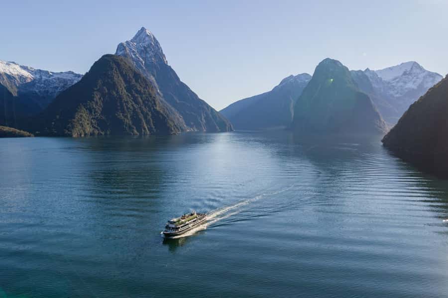From Te Anau: Milford Sound Cruise and Coach Day Trip - Mirror Lakes offers a quick, calm pause