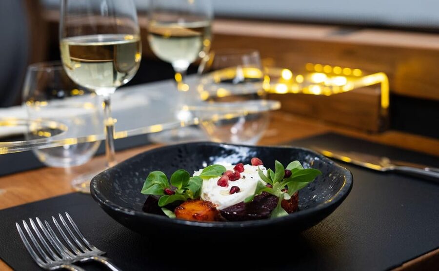 Gastronomic 6-course fine-dining dinner on Luxury London Bus - Dietary needs need careful checking