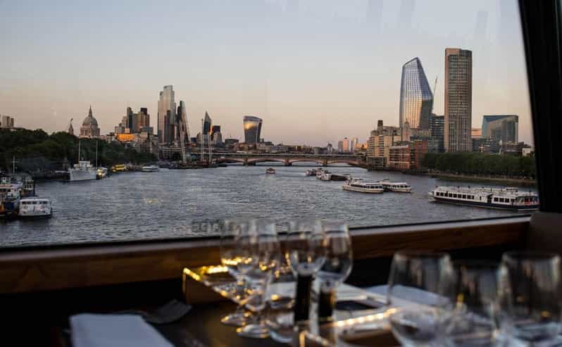 Gastronomic 6-course fine-dining dinner on Luxury London Bus - Meeting the bus near Embankment Station