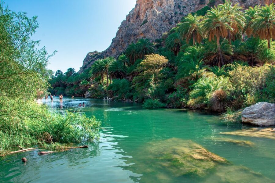 Georgioupolis: Preveli Palm Beach Day Trip by Bus and Boat - Kourtaliotiko Gorge and its cliffside churches
