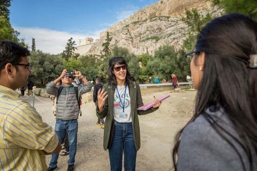 Guided walking tour of Acropolis with bus city tour - Seeing the Parthenon and Athens from above