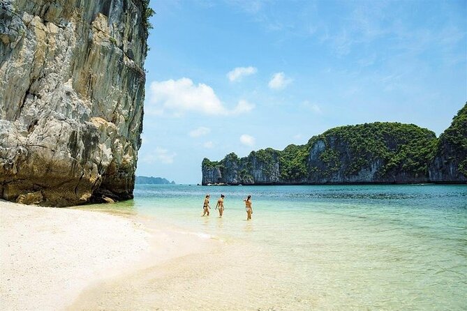 Ha Long Bay Day Cruise, Cave, Kayaking, Swimming, Bus & Lunch - Titov Island for swimming and a high view