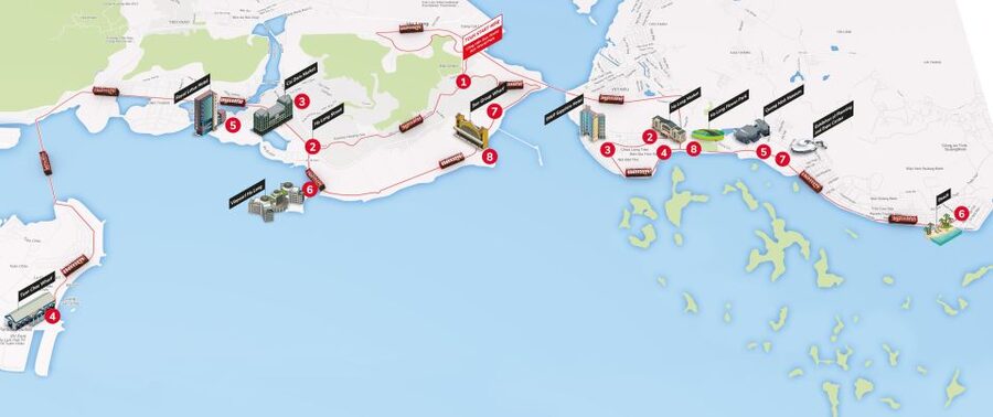 Ha Long: City Sightseeing Hop-On Hop-Off Bus Tour - The route from Terminal to Tuan Chau Harbour