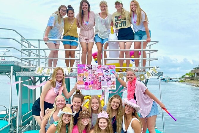 Half Day Double Decker Pontoon Boat Rental- Fort Walton Beach - Four hours on Crab Island time