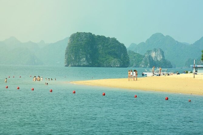 Halong Bay Day Tour 6Hour Deluxe Cruise Limousine Bus Small Group - The cruise route and sunset tea