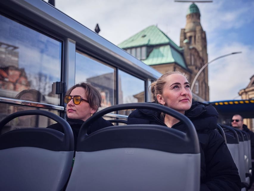 Hamburg: Hop-On Hop-Off Bus City Tour - Line F - St. Michaelis Church and the view from the Michel