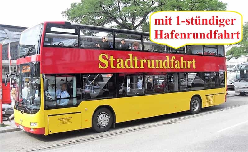 Hamburg: Line C Sightseeing Tour Hop On Hop Off and Harbor Cruise - Two Hamburg views in one day