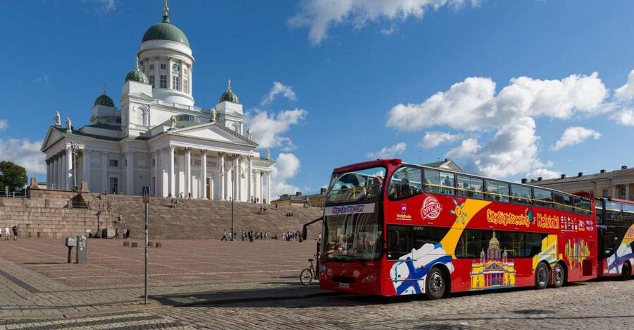 Helsinki: City Sightseeing Hop-On Hop-Off Bus Tour - Senate Square and the eastern harbor