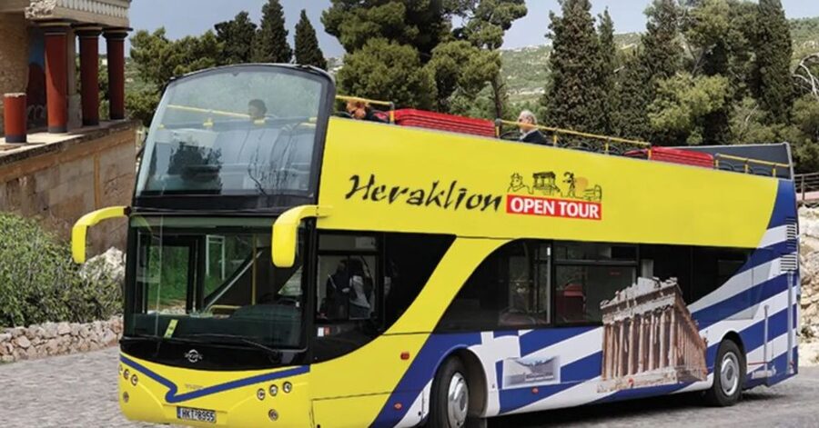 Heraklion: Hop-on Hop-off Open Top Bus Sightseeing Tour - Knossos Palace, the essential excursion