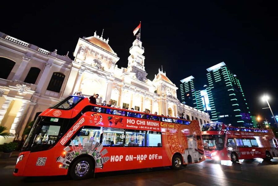 Ho Chi Minh City: Late-Night Open-Top Bus Tour - What is included for $9