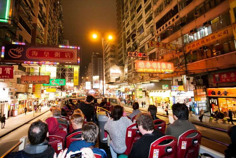 Hong Kong: Panoramic Night Tour of Kowloon by Open-top Bus - Temple Street, Ladies’ Market, and Yau Ma Tei