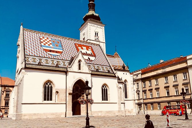 Hop On Hop Off Panoramic bus - Zagreb City Tour - Art Pavilion, the station, and central Zagreb