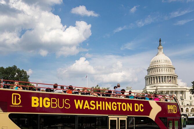 Hop-on Hop-off Sightseeing Tour by Open-top Bus with 18 Stops - The Wharf, Smithsonian, and Tidal Basin