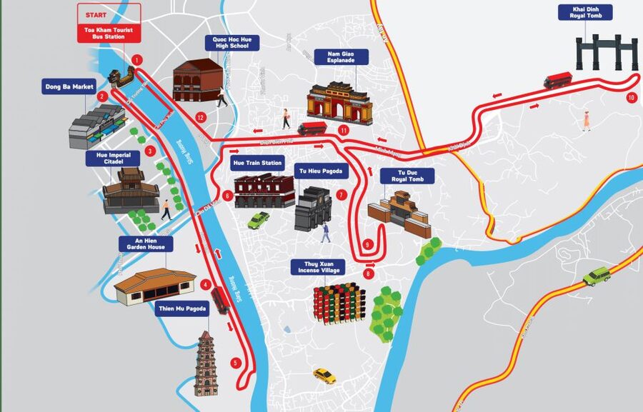 Hue: City Sightseeing Hop-On Hop-Off Bus Tour - What this Hue bus tour is really good for