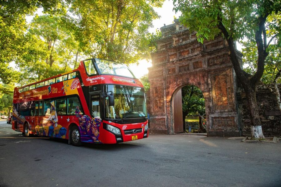 Hue: City Sightseeing Hop-On Hop-Off Bus Tour - Quoc Hoc Hue and the end of the route