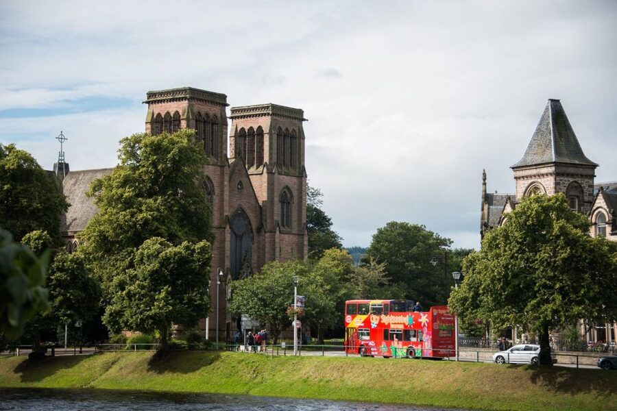 Inverness: City Sightseeing Hop-On Hop-Off Bus Tour - Bus Station, Bridge Street, and the old city