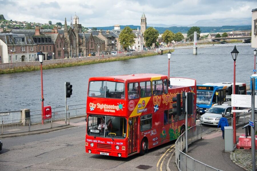 Inverness: City Sightseeing Hop-On Hop-Off Bus Tour - Bellfield Park, Bught Drive, and the open spaces