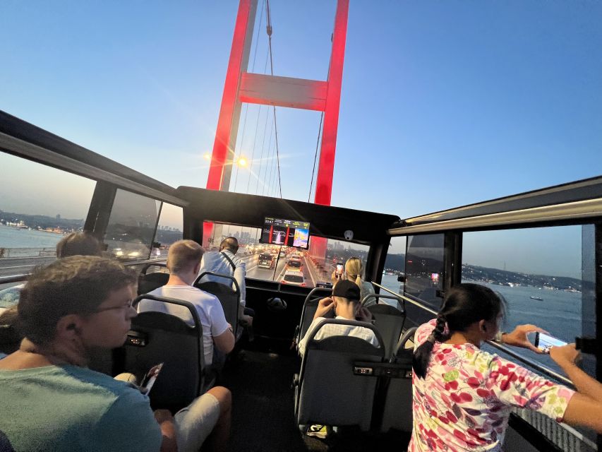 Istanbul: Two Continents Evening Bus Tour with Commentary - Crossing the Bosphorus Bridge
