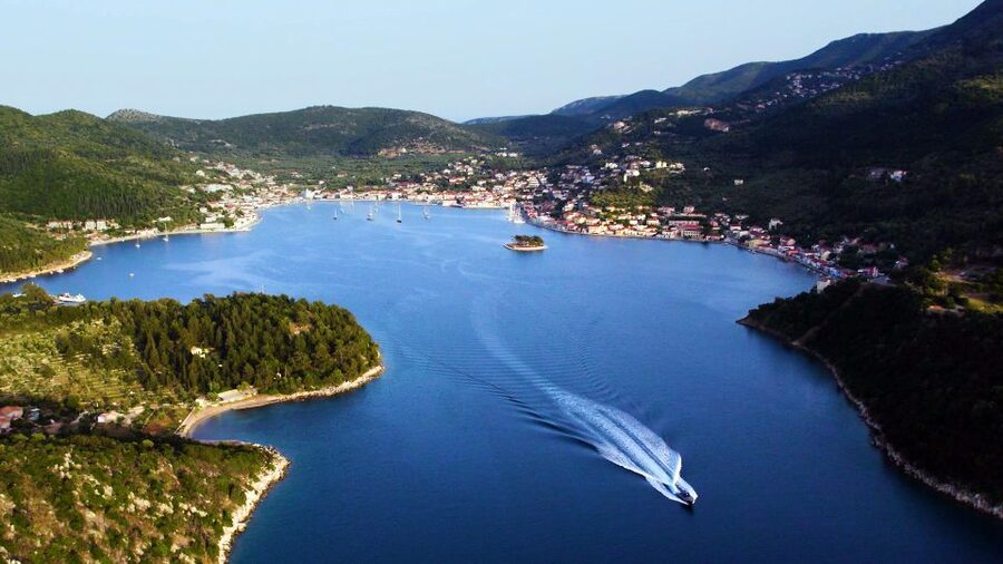 Ithaca Island Tour with Bus & Cruise with Swim Stops - Stavros: a quiet final stop