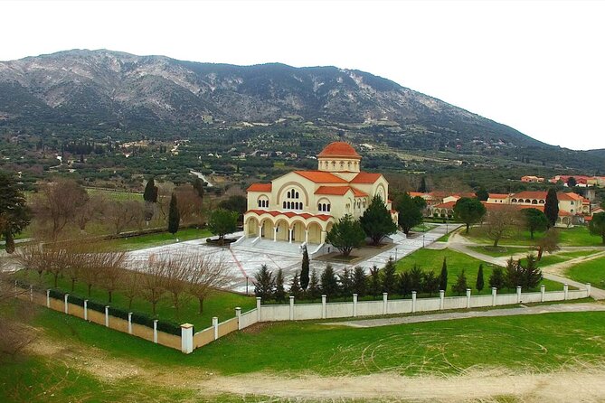 Kefalonia Island Bus Tour- Wine Tasting, Melissani & Fiscardo - Myrtos Beach from the famous viewpoint