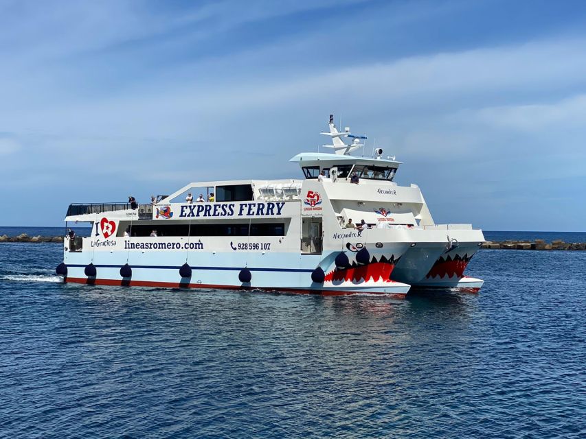 Lanzarote: Return Ferry to La Graciosa with Bus Pickup - Key points to know before booking