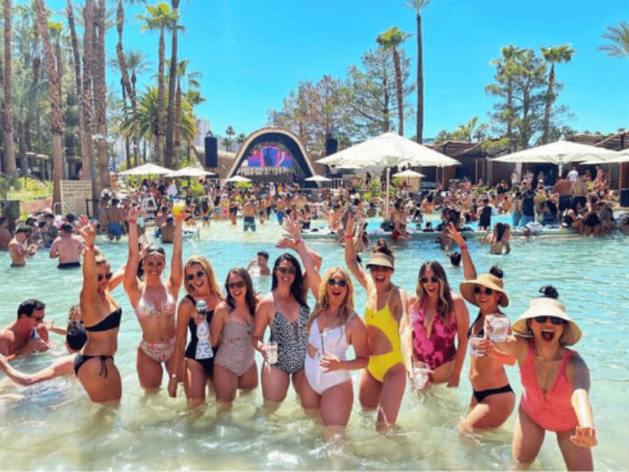 Las Vegas: Famous Pool Party Tour with Party Bus & Drinks - What is not included inside the venues
