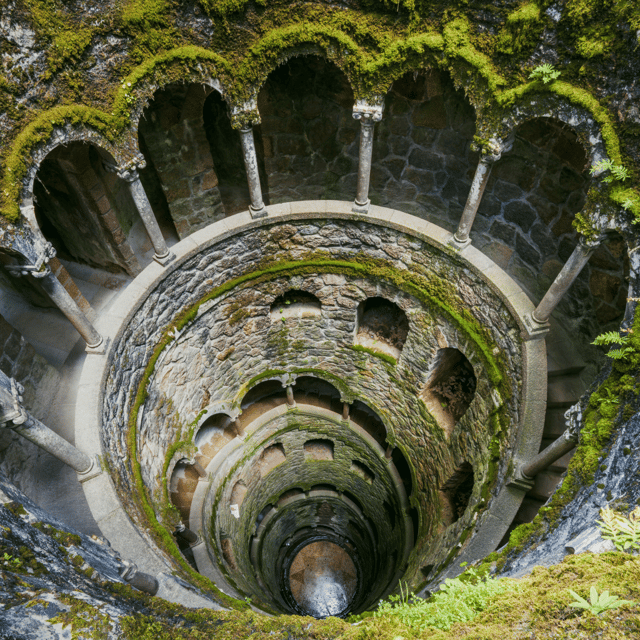 Lisbon: MiniBus Sintra, Pena, Regaleira, Cap Roca Tour - Quinta da Regaleira and the Initiation Well